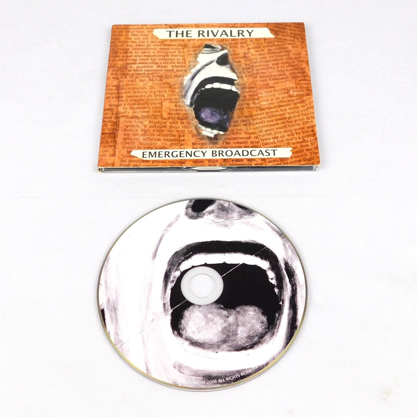 The Rivalry Emergency Broadcast CD Tested Digipak 2006 Debut Album Post Hardcore