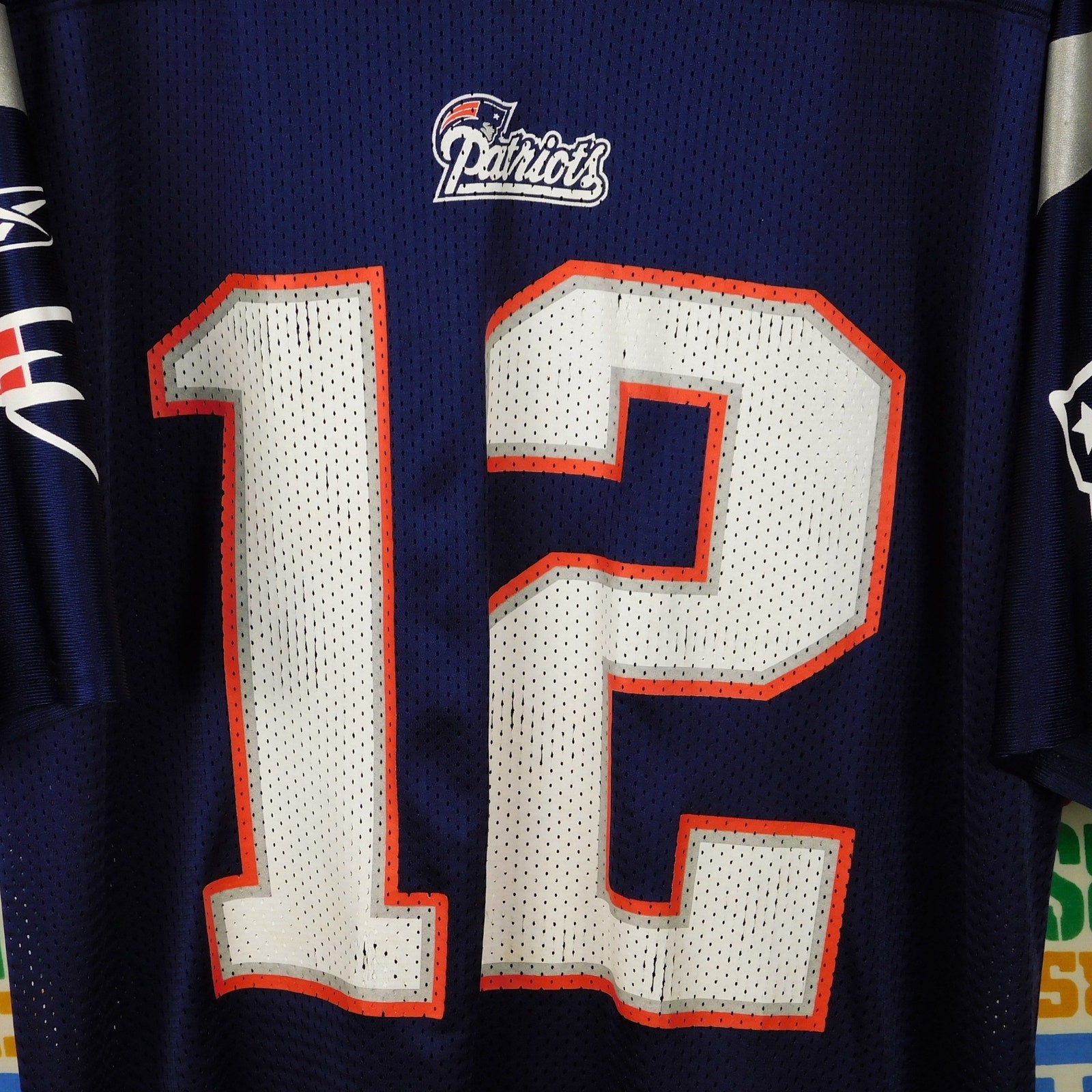 Y2K New England Patriots Tom Brady Jersey (screened) - Size L