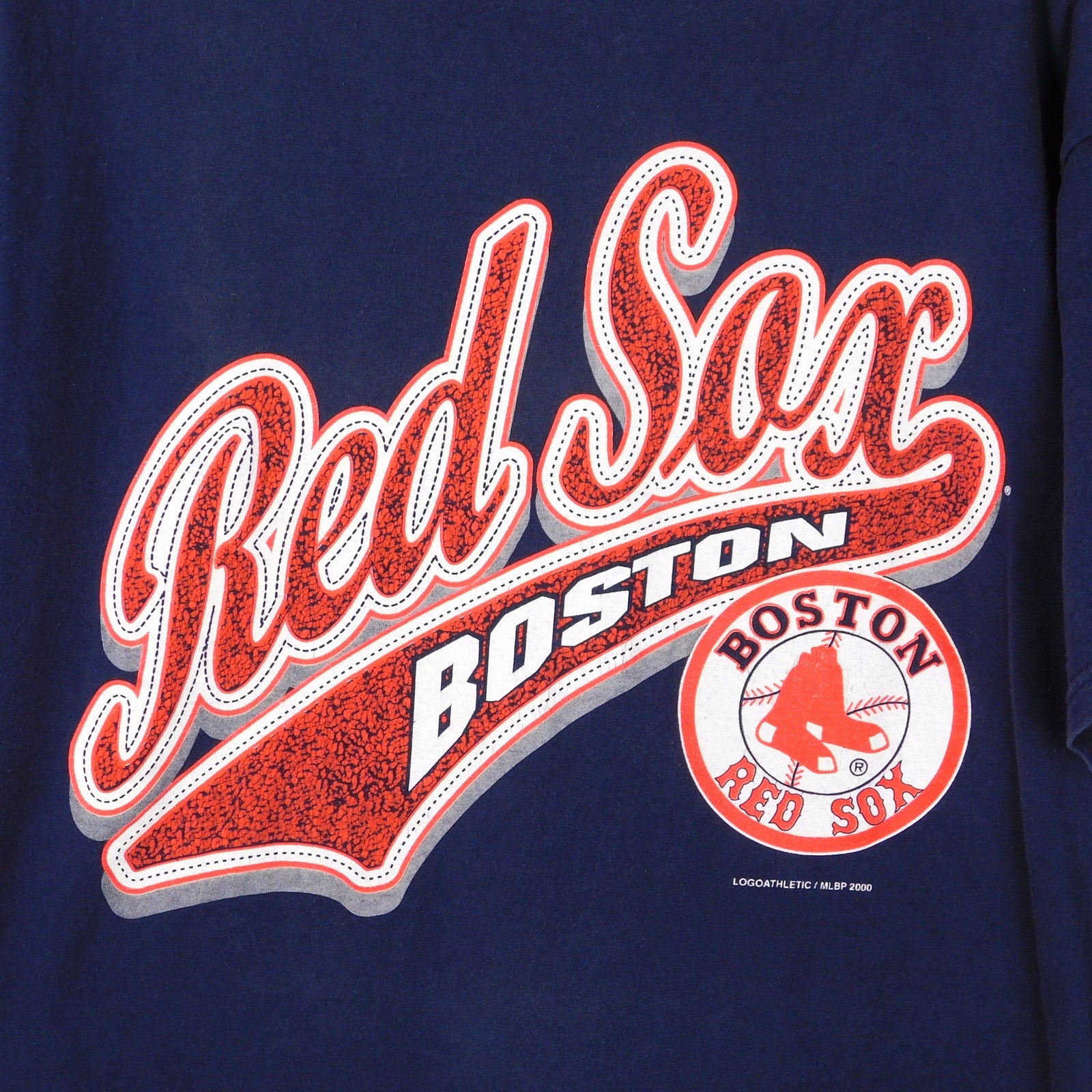 Y2K Logo Athletic Boston Red Sox Big Graphic T Shirt - Size L