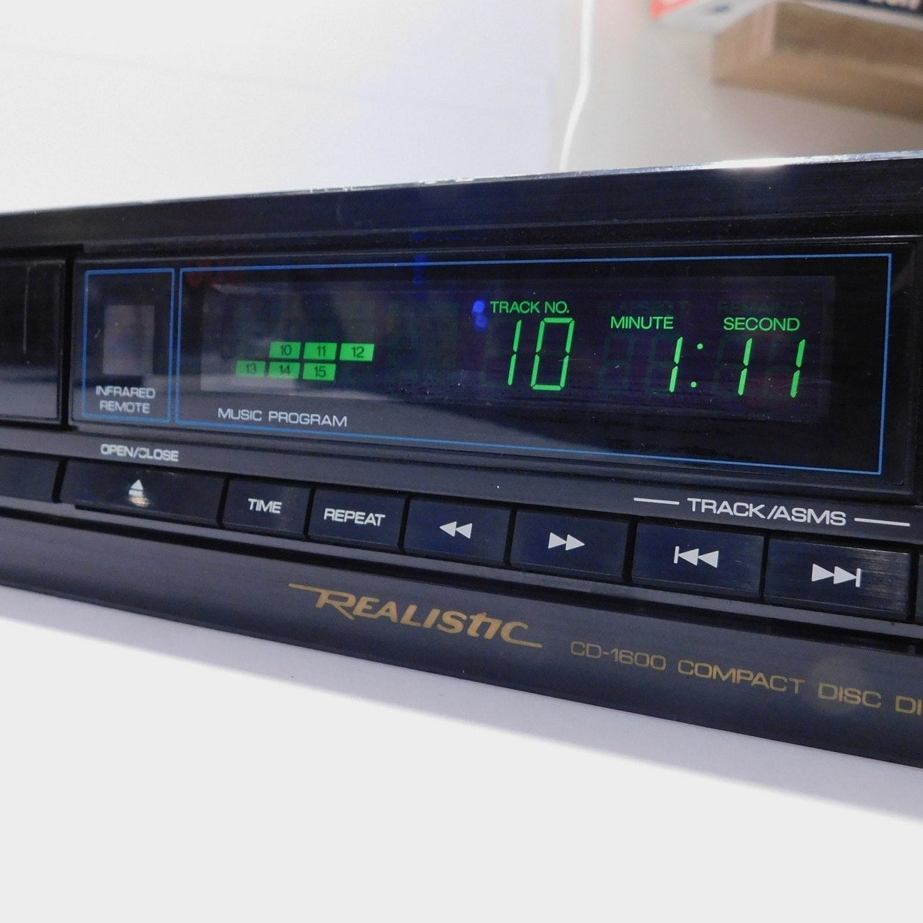 Realistic CD-1600 Player Single Disc Fully Tested New Drive Belt Vintage 1989