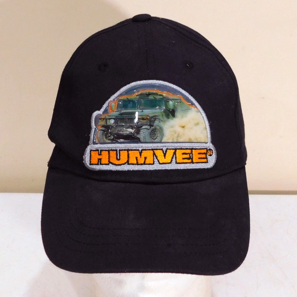 HUMVEE Hat Logo Patch Adjustable Black Embroidered Hummer Army Truck
