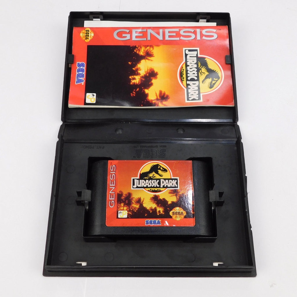 Jurassic Park SEGA Genesis Complete CIB Tested Working 1993 Reg Card