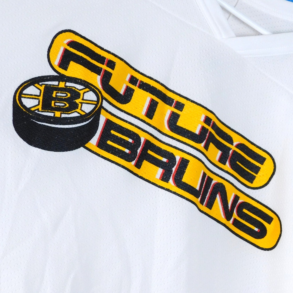 Vintage CCM Future Bruins Boston Bruins Hockey Jersey Size XL White Screen Print