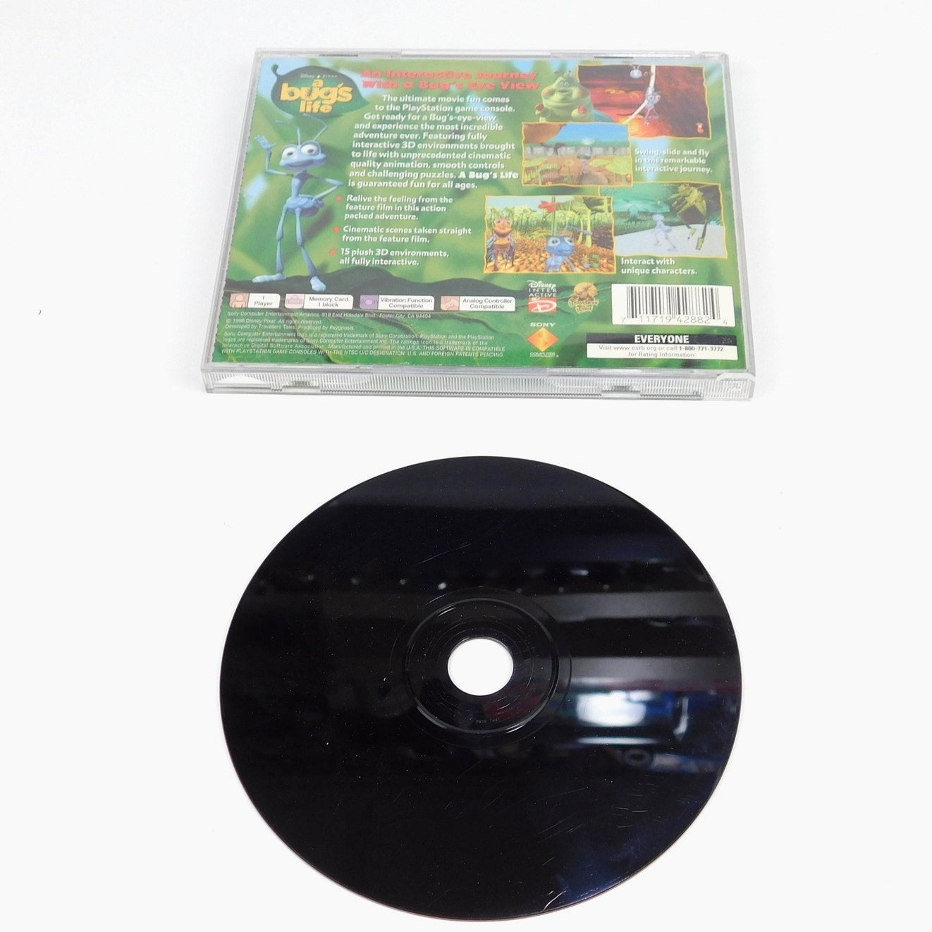 A Bug's Life Sony Playstation 1 PS1 Tested Working Complete CIB Greatest Hits