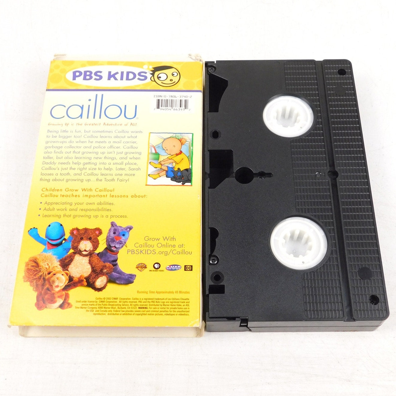 Caillou I Want To Grow Up VHS Tested PBS Kids 2002 Warner Bros CINAR