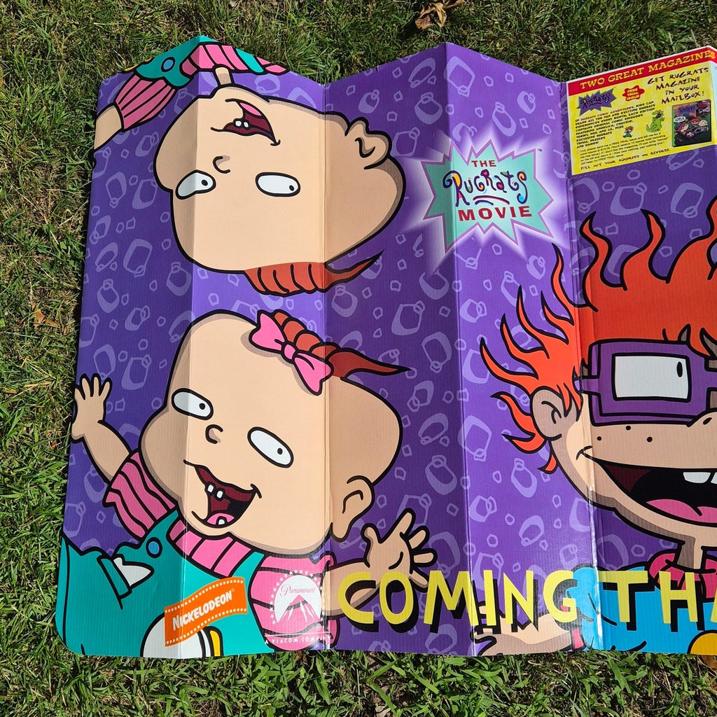 Vintage 1998 Rugrats Movie Windshield Sun Shade National Amusements Promo New