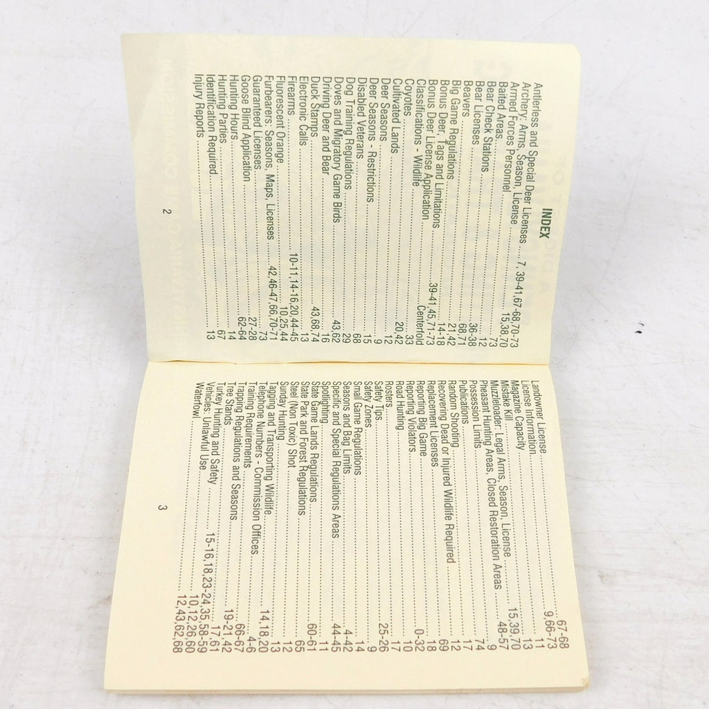 Pennsylvania Game Commission Hunting & Trapping Regulations Digest 1995-1996