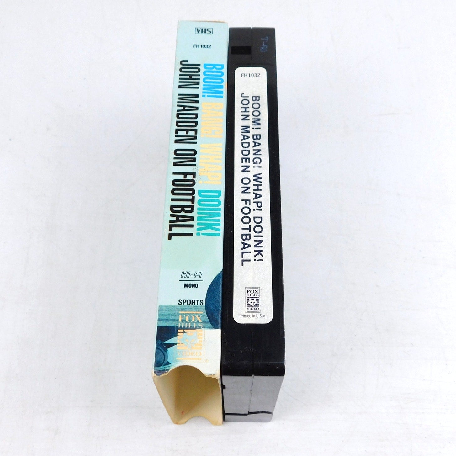 John Madden On Football VHS Tested Working 1988 Boom Bang Whap Doink