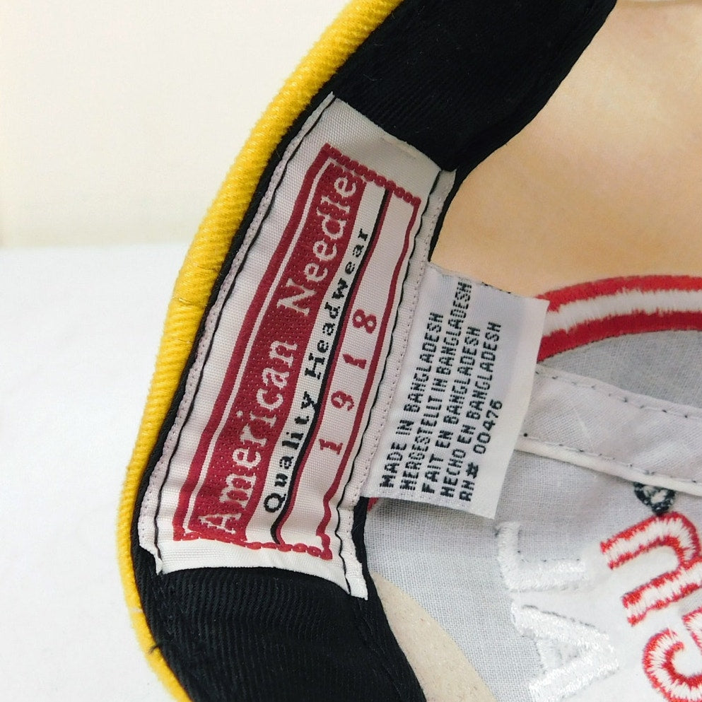 Vintage Watkins Glen Speedway Hat Adjustable American Needle NWOT Yellow Red