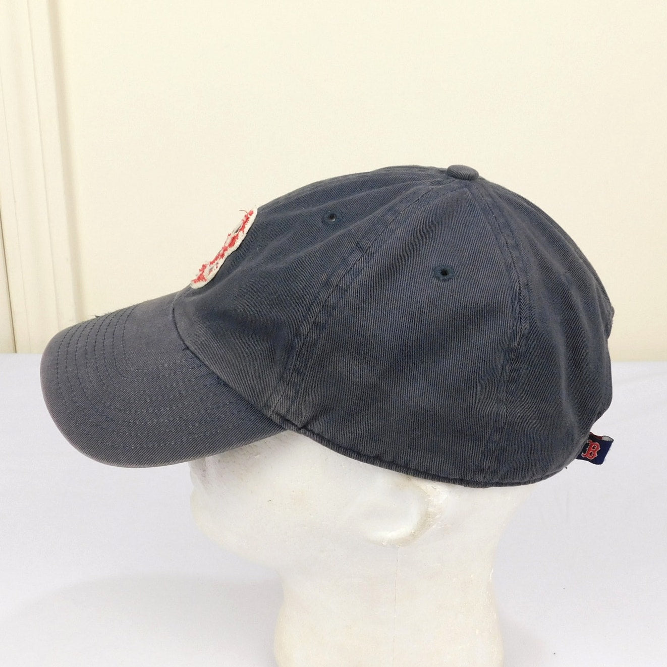 Boston Red Sox 47 Brand Twins Strapback Hat Distressed Felt B Logo Adjustable