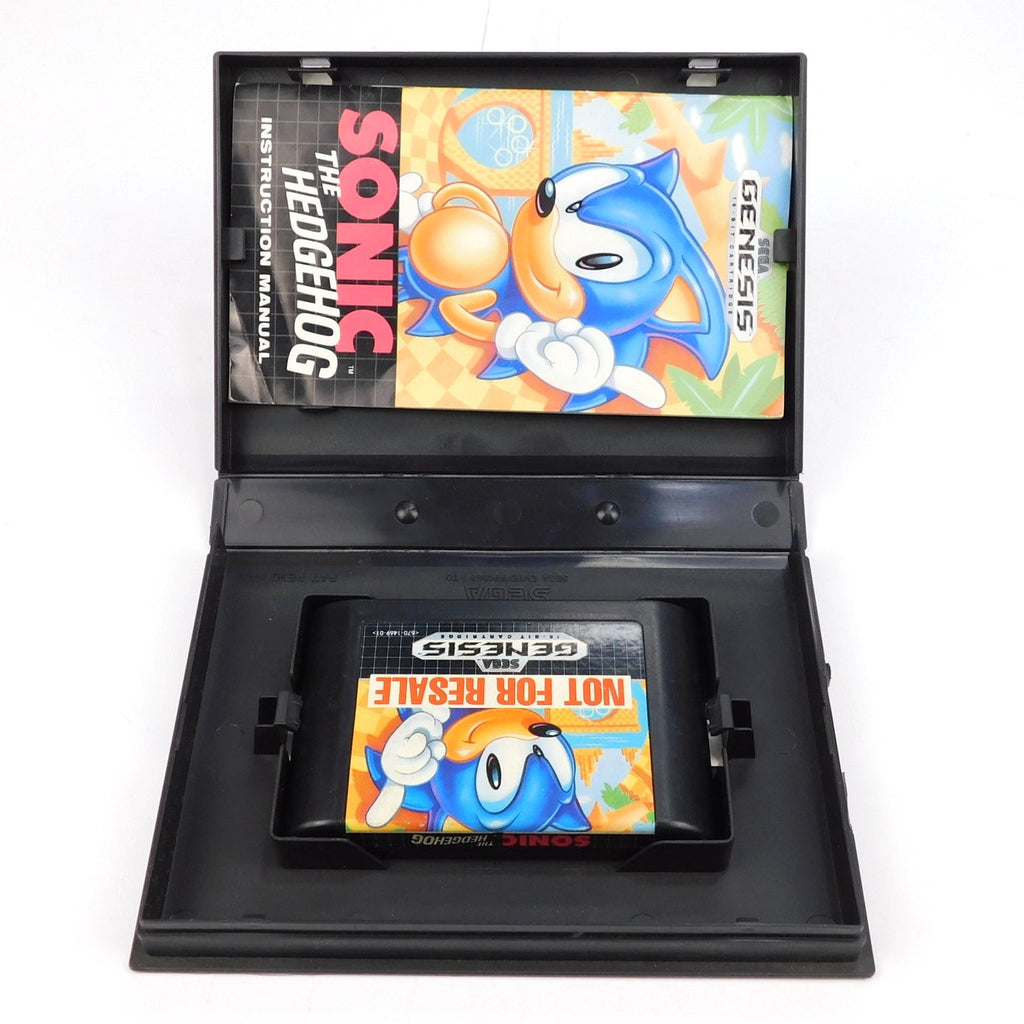 Sonic The Hedgehog SEGA Genesis Complete CIB Tested Working 1991 Not For Resale