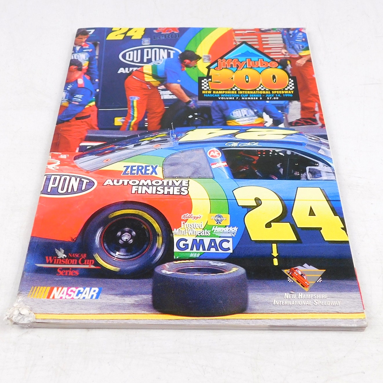 Vintage NASCAR Program 1996 Jiffy Lube 300 New Hampshire NHIS Jeff Gordon