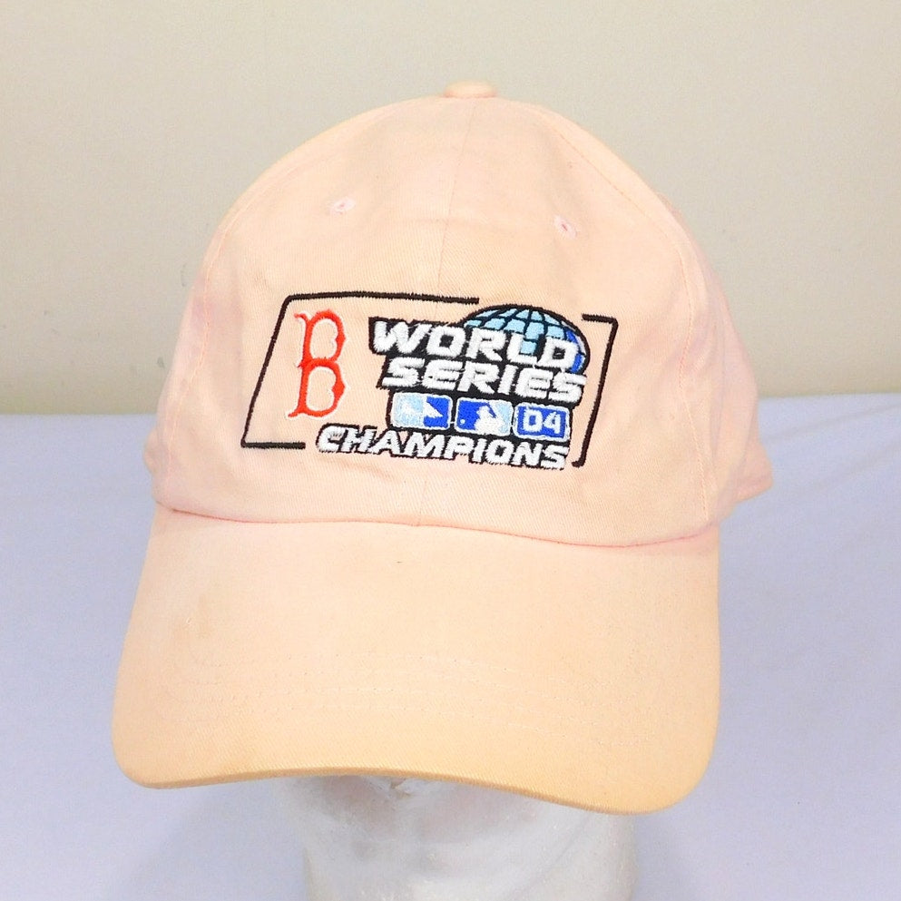Boston Red Sox 2004 World Series Champs Pink Hat - Adjustable