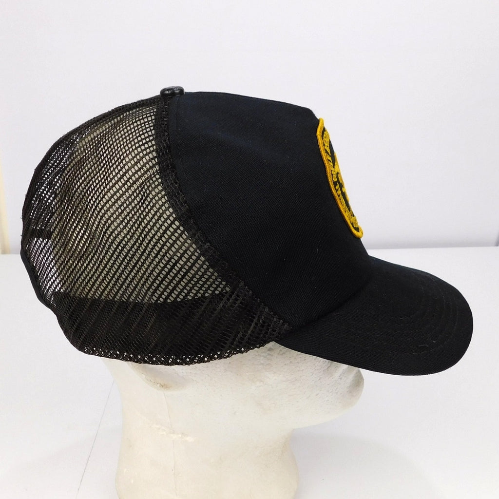 Vintage NRA National Rifle Association Mesh Trucker Snapback Hat Black USA Made