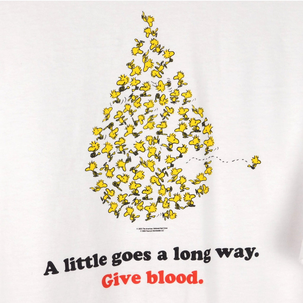 American Red Cross Peanuts Woodstock Give Blood T Shirt - Size XL