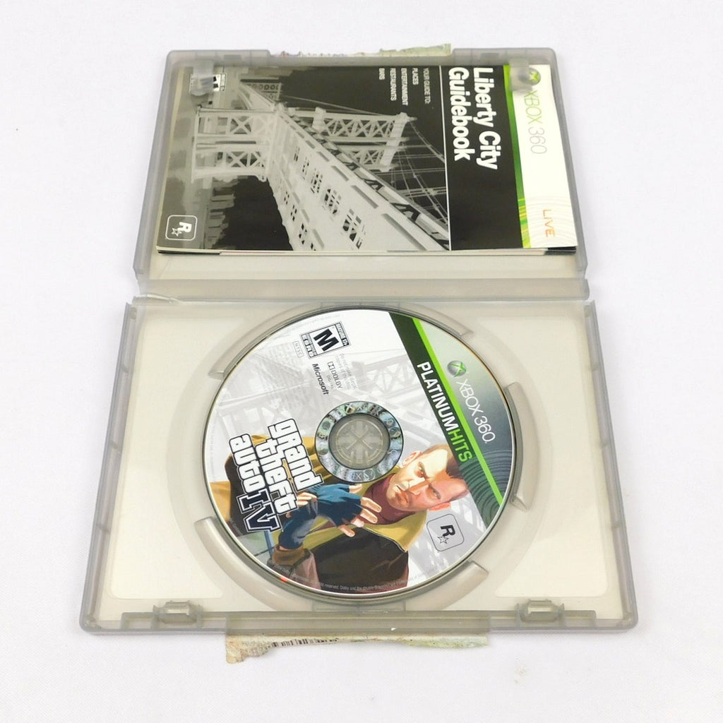 Grand Theft Auto IV Microsoft Xbox 360 Tested Working w/ Manual Missing Map