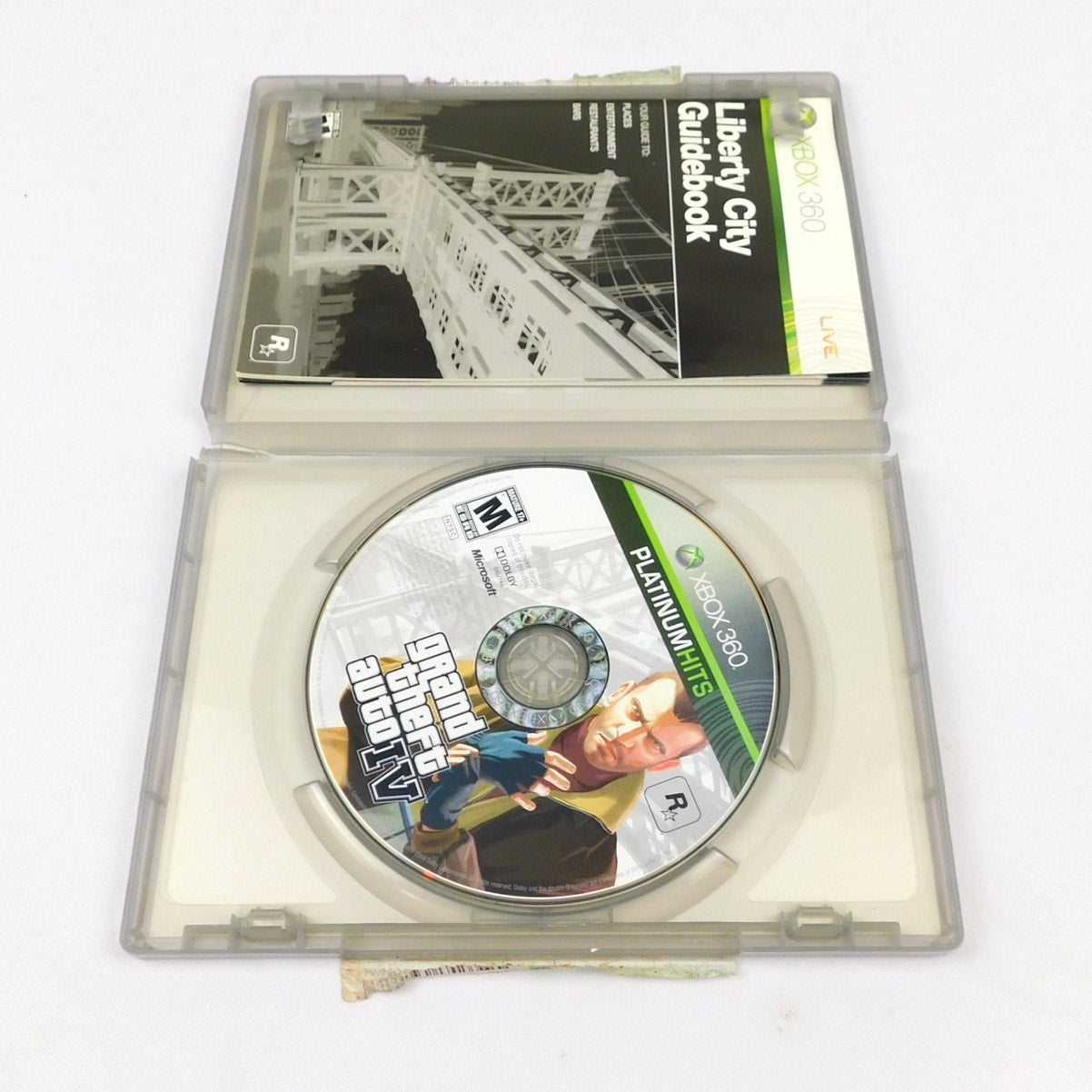 Grand Theft Auto IV Microsoft Xbox 360 Tested Working w/ Manual Missing Map