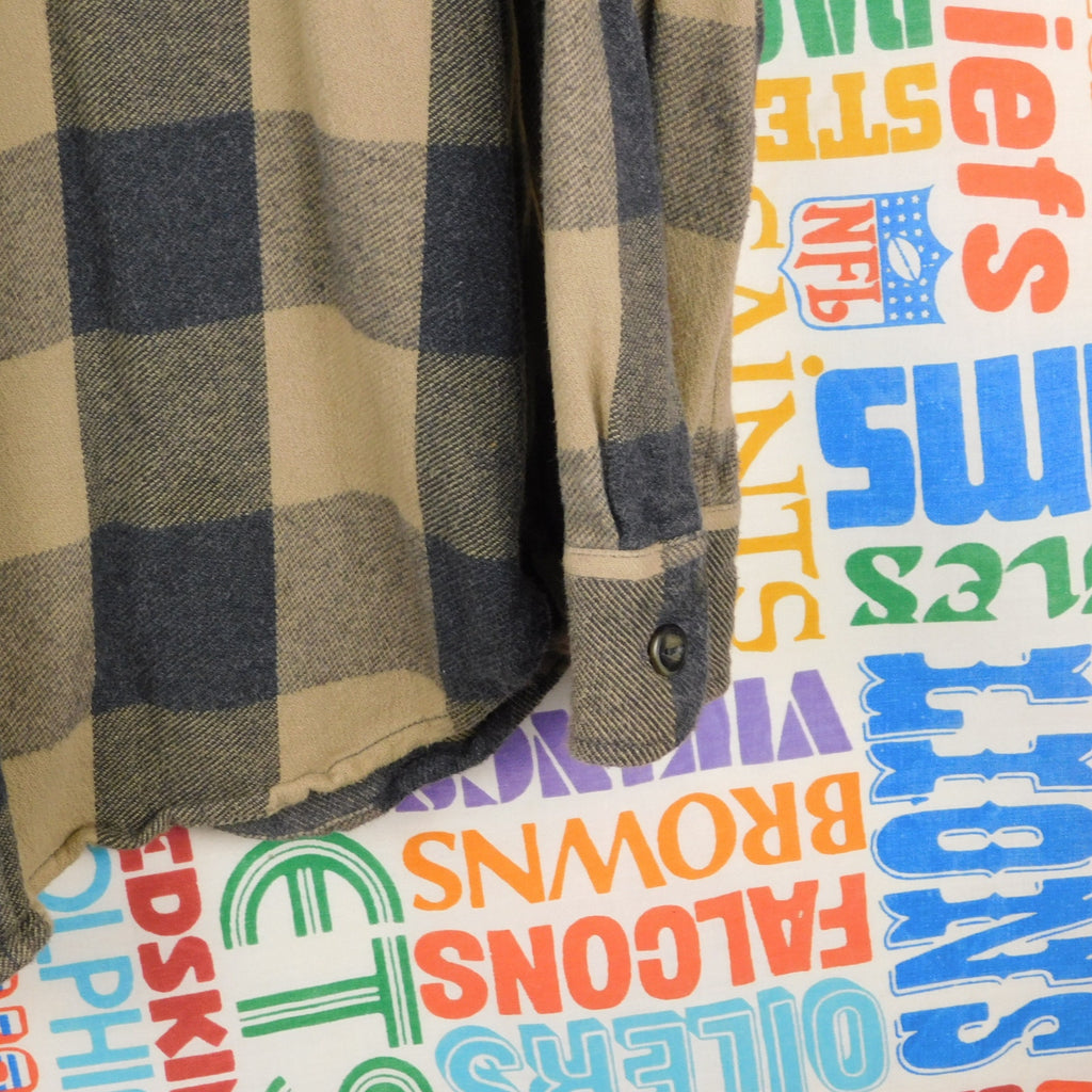 American Eagle Yellow/Black Heavyweight Flannel Shirt - Size XL
