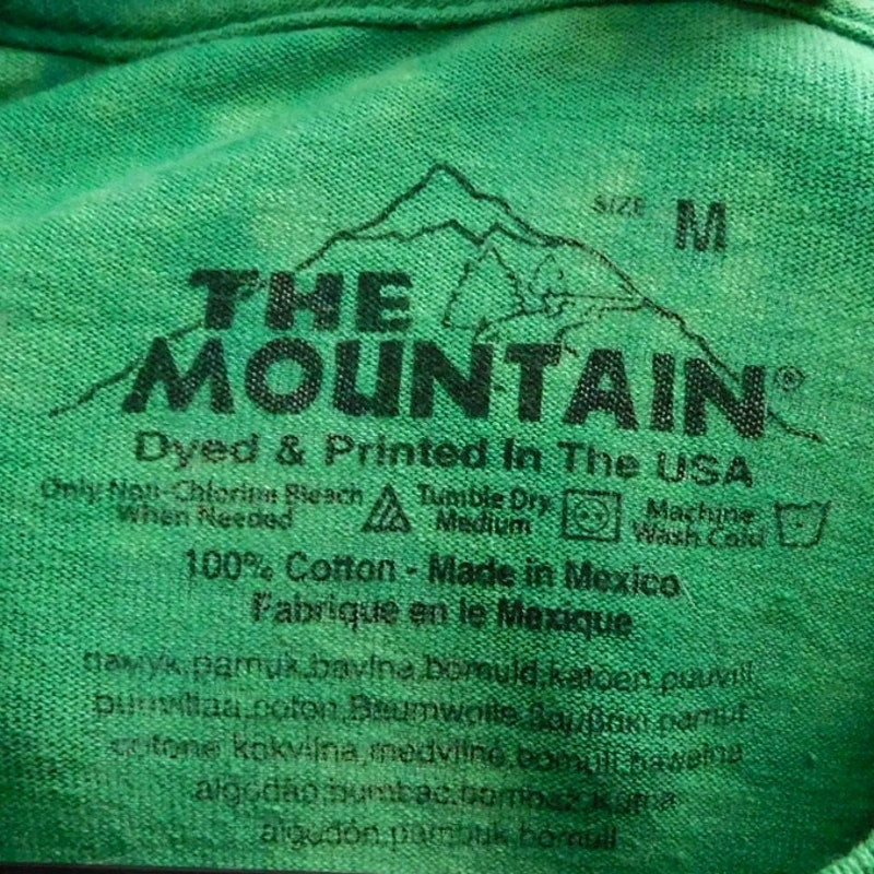 The Mountain Tie Dye Christmas Reindeer T Shirt - Size M