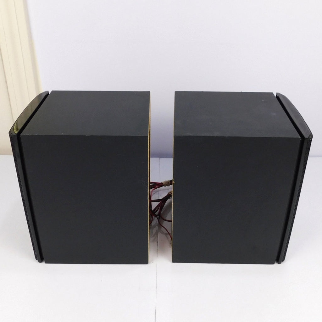 Sharp CP-DH259N Bookshelf Speakers Tested Working Black 80W 4Ω Removable Grilles