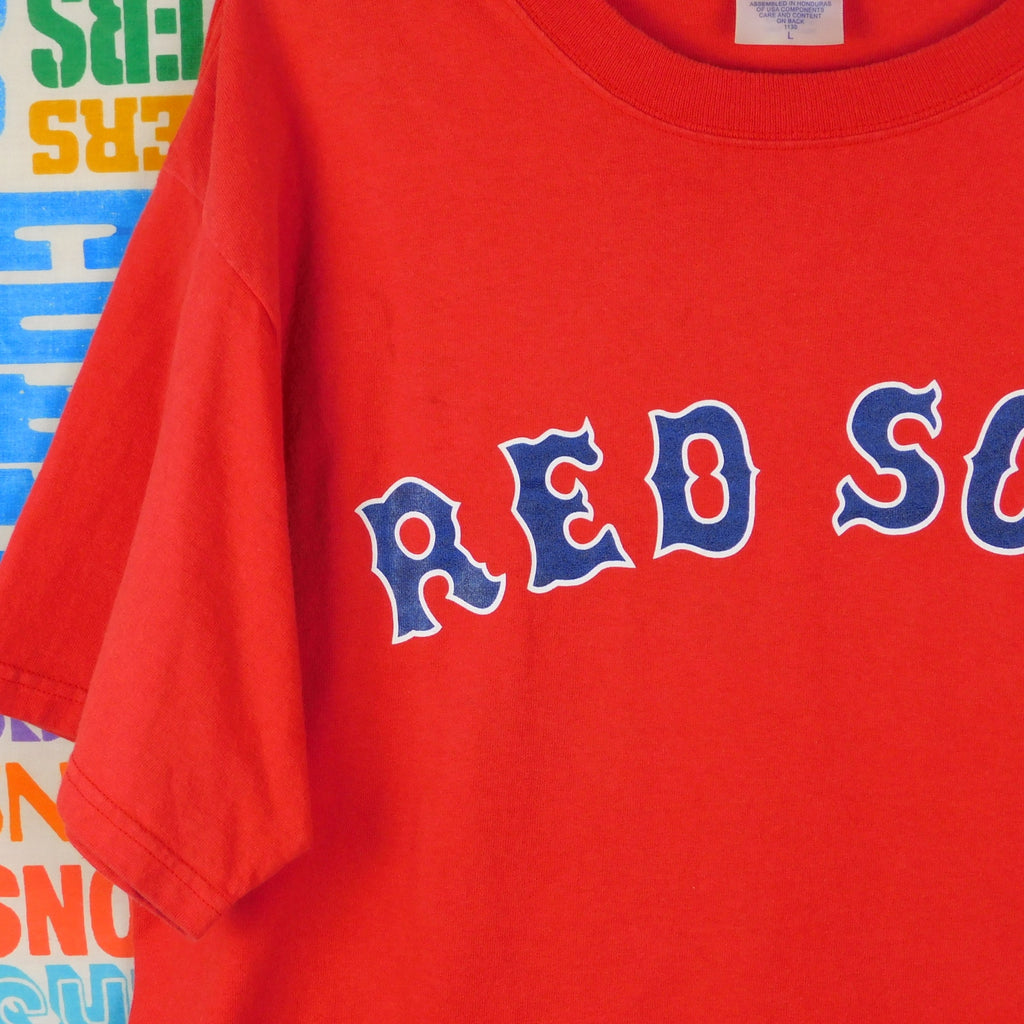 Y2K Boston Red Sox Johnny Damon Jersey T Shirt - Size L