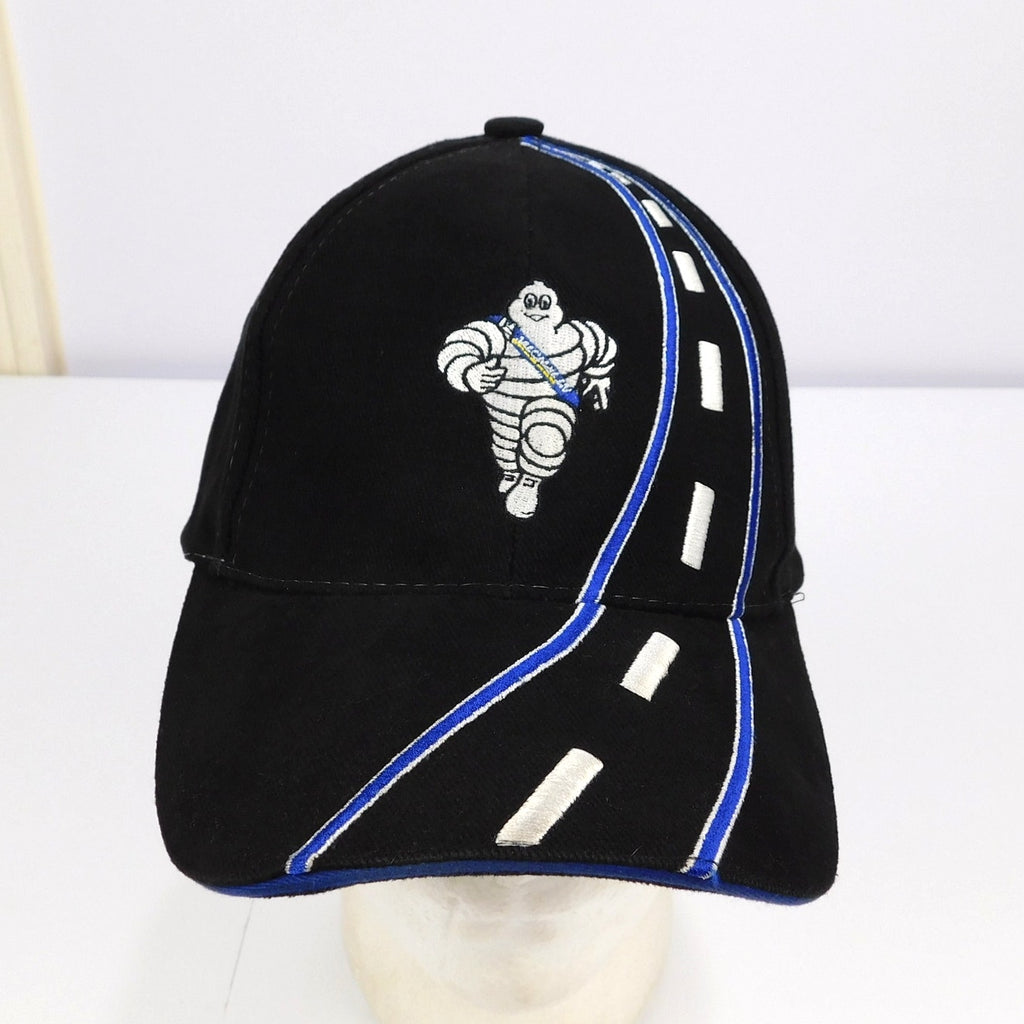 Michelin Tire Man Bibendum Road Design Adjustable Hat Black Racing Cap