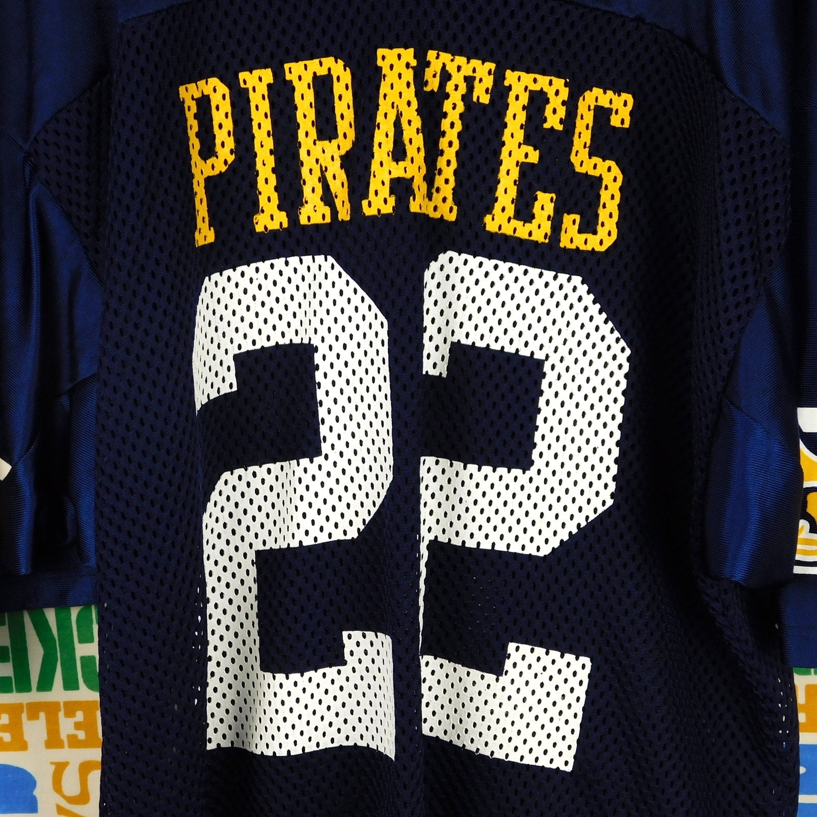 90s Russell Athletic Pirates Mesh Football Jersey - Size L