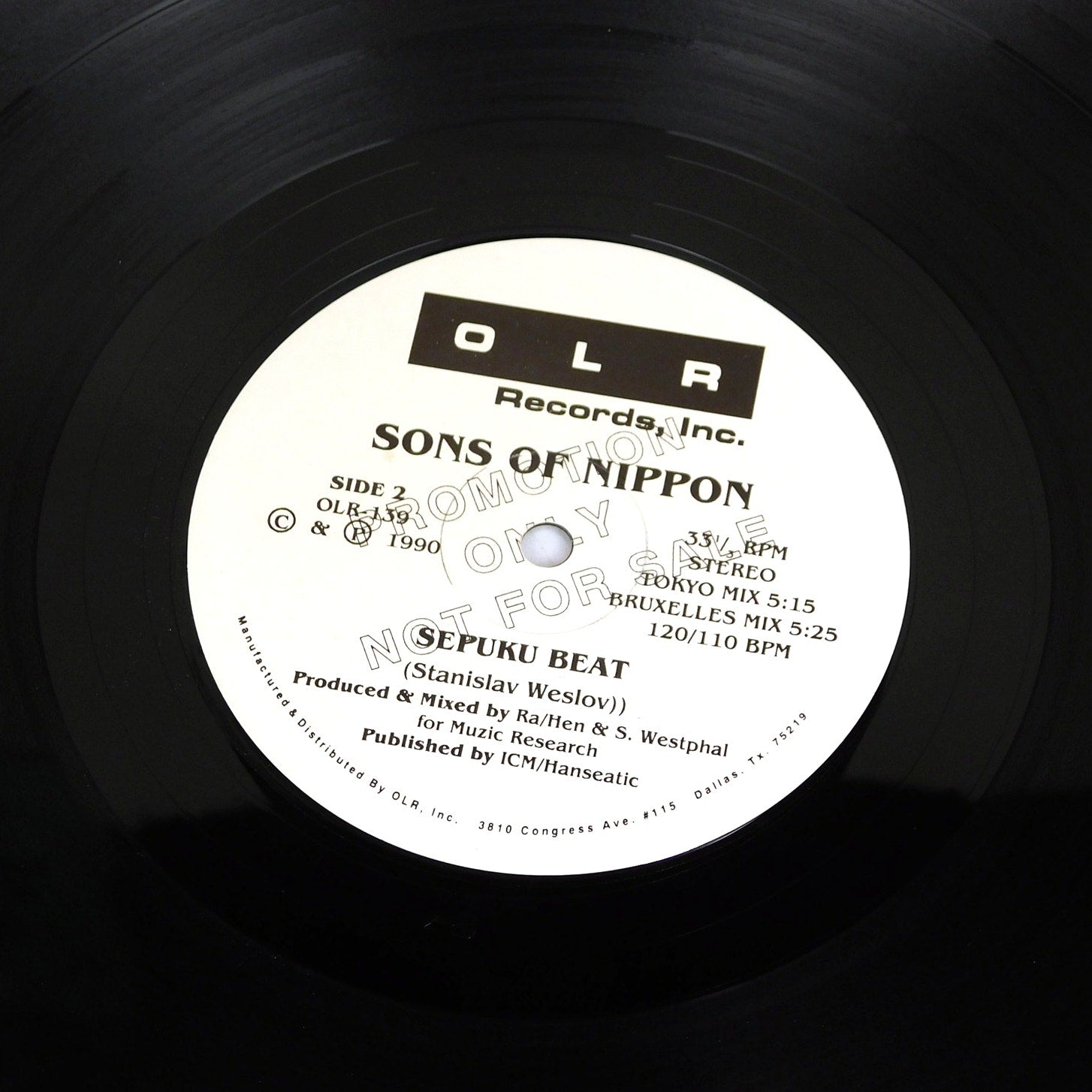 3 Times 6 / Sons Of Nippon - You Can Run / Sepuku Beat - Promo Vinyl LP 1990