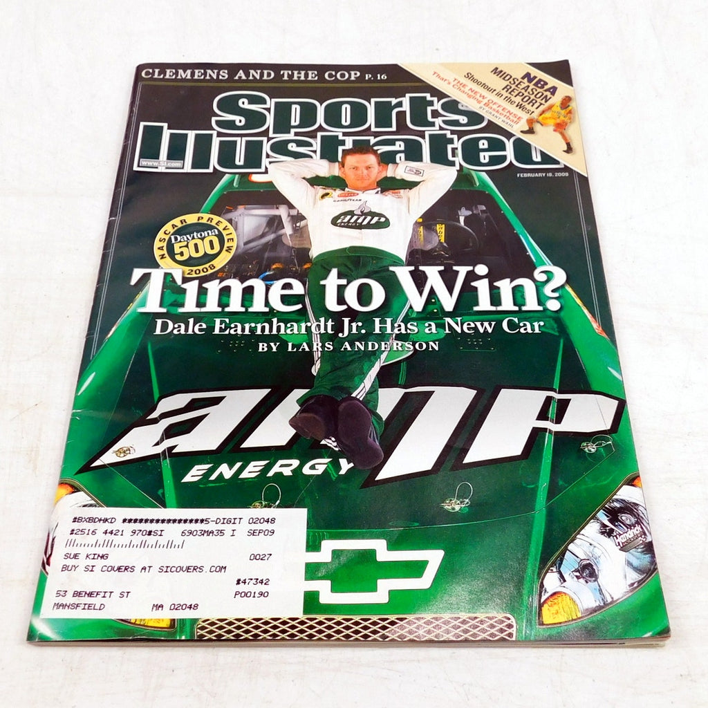 Sports Illustrated Magazine Dale Earnhardt Jr Cover NASCAR Feb 18 2008 2/18/08