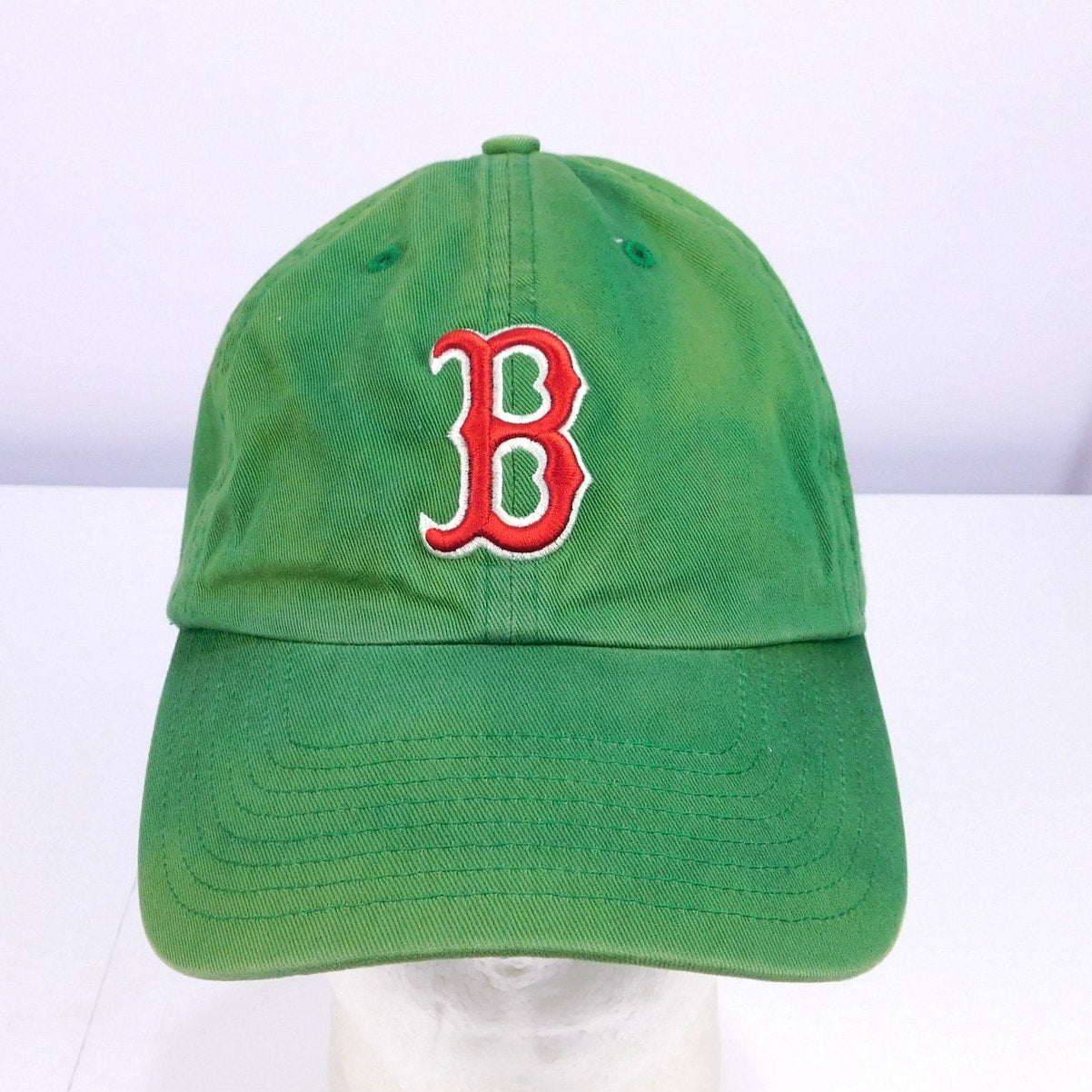 90s Boston Red Sox Green Strapback Hat - Adjustable