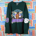 Vintage 90s Manitoba Moose IHL Hockey Jersey Size L Green Beer League Zaggs 69