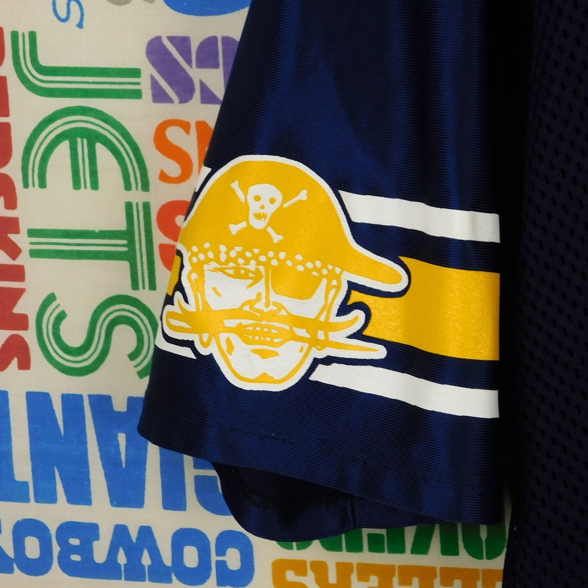 90s Russell Athletic Pirates Mesh Football Jersey - Size L