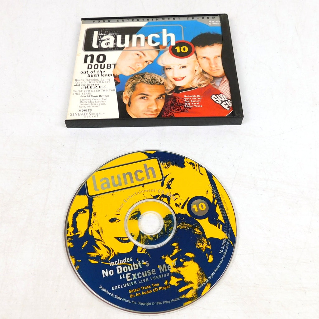 Launch Music Magazine PC CD ROM Vol 10 No Doubt Cover Game Demos Interactive