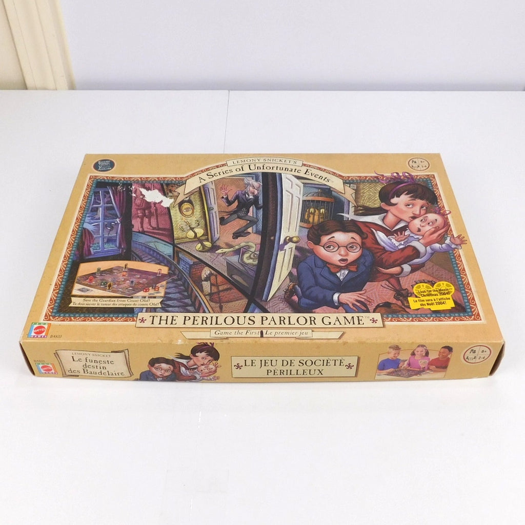 A Series Of Unfortunate Events Perilous Parlor Board Game Complete Mattel 2004