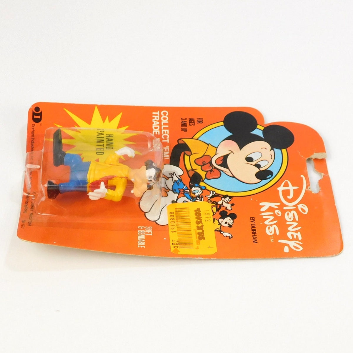Vintage 1972 Disneykins Goofy Durham Hand Painted Figure Sealed Card Toys R Us