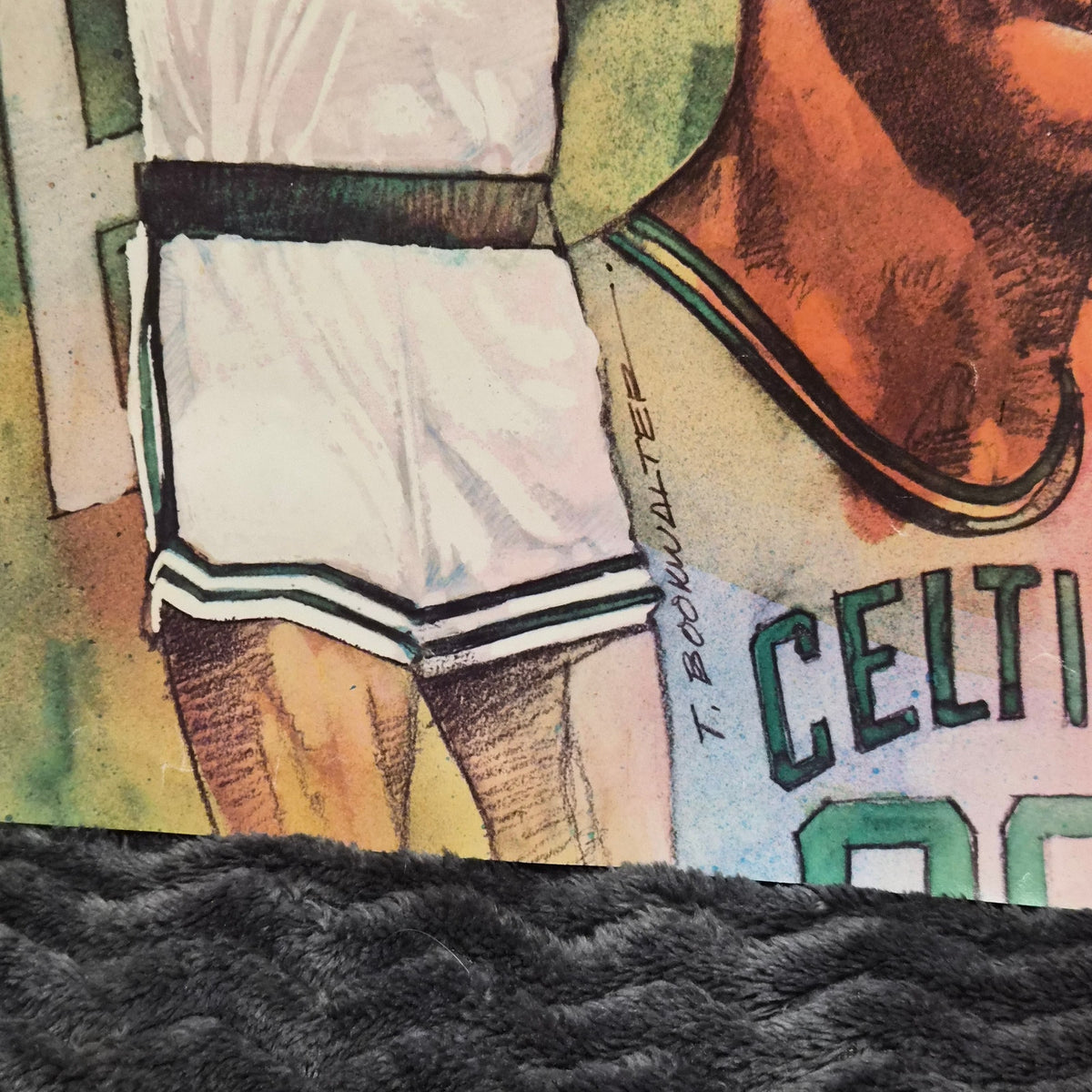1983 Lowenbrau Salutes Boston Celtics Larry Bird Poster 20x30 Vintage Beer Ad