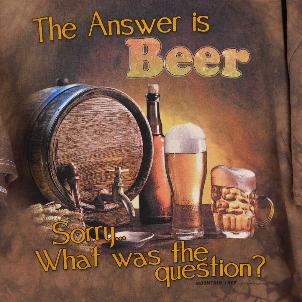 The Mountain 3DTEES "The Answer Is Beer" T Shirt - Size 2XL
