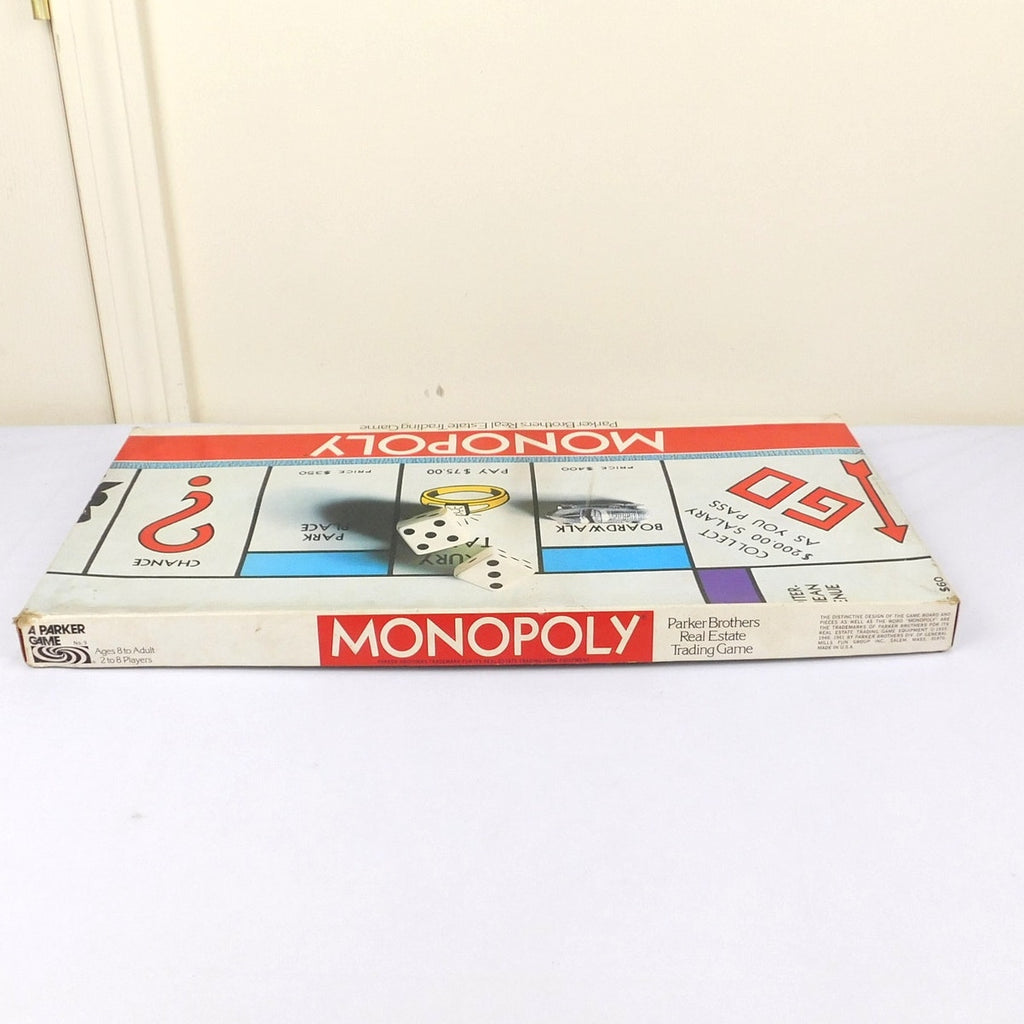 Vintage Monopoly Board Game 1974 Complete In Box Parker Brothers