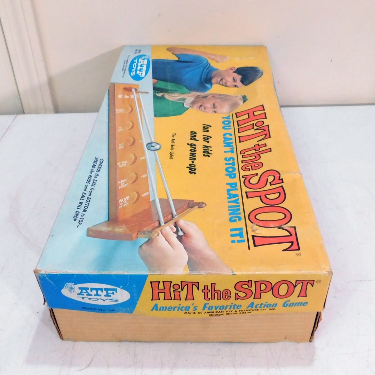 Vintage Hit The Spot Game Complete In Box With Ball 1954 ATF Toys