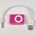 Pink Apple iPod Shuffle 2nd Gen 1GB A1204 New Battery Tested USB Cable Bundle