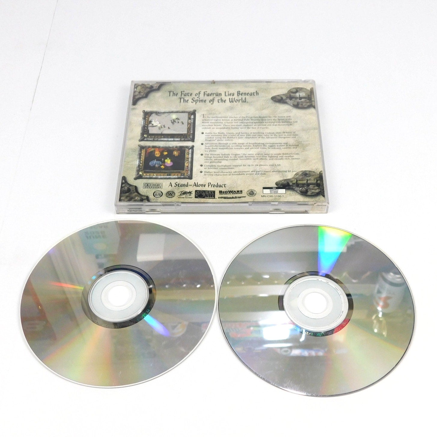 Icewind Dale PC CD ROM 2 Disc Black Isle BioWare D&D Windows RPG Jewel Case 2000