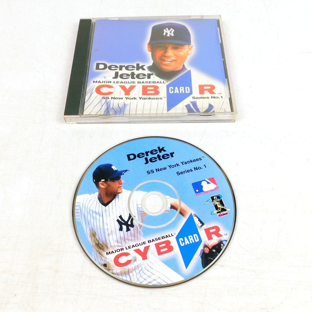 MLB Cybercard Series 1 Derek Jeter PC CD ROM Tested Working 90s Retro