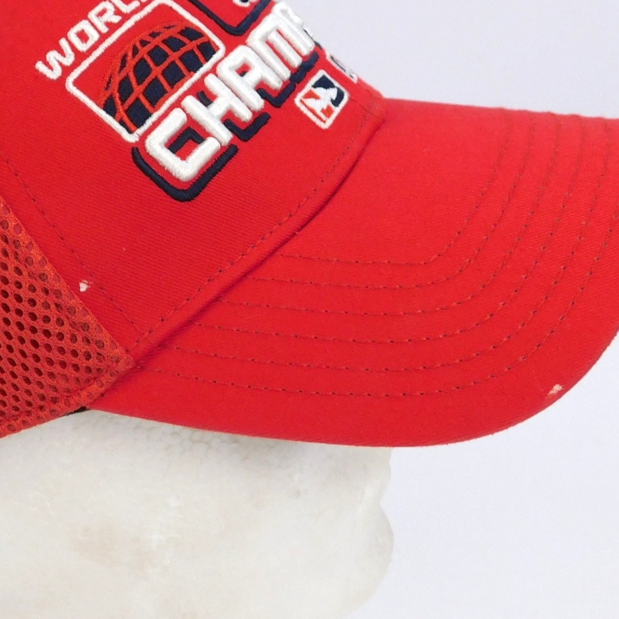 2004 Boston Red Sox World Series Champions New Era Mesh Hat Cap MLB OSFA Red