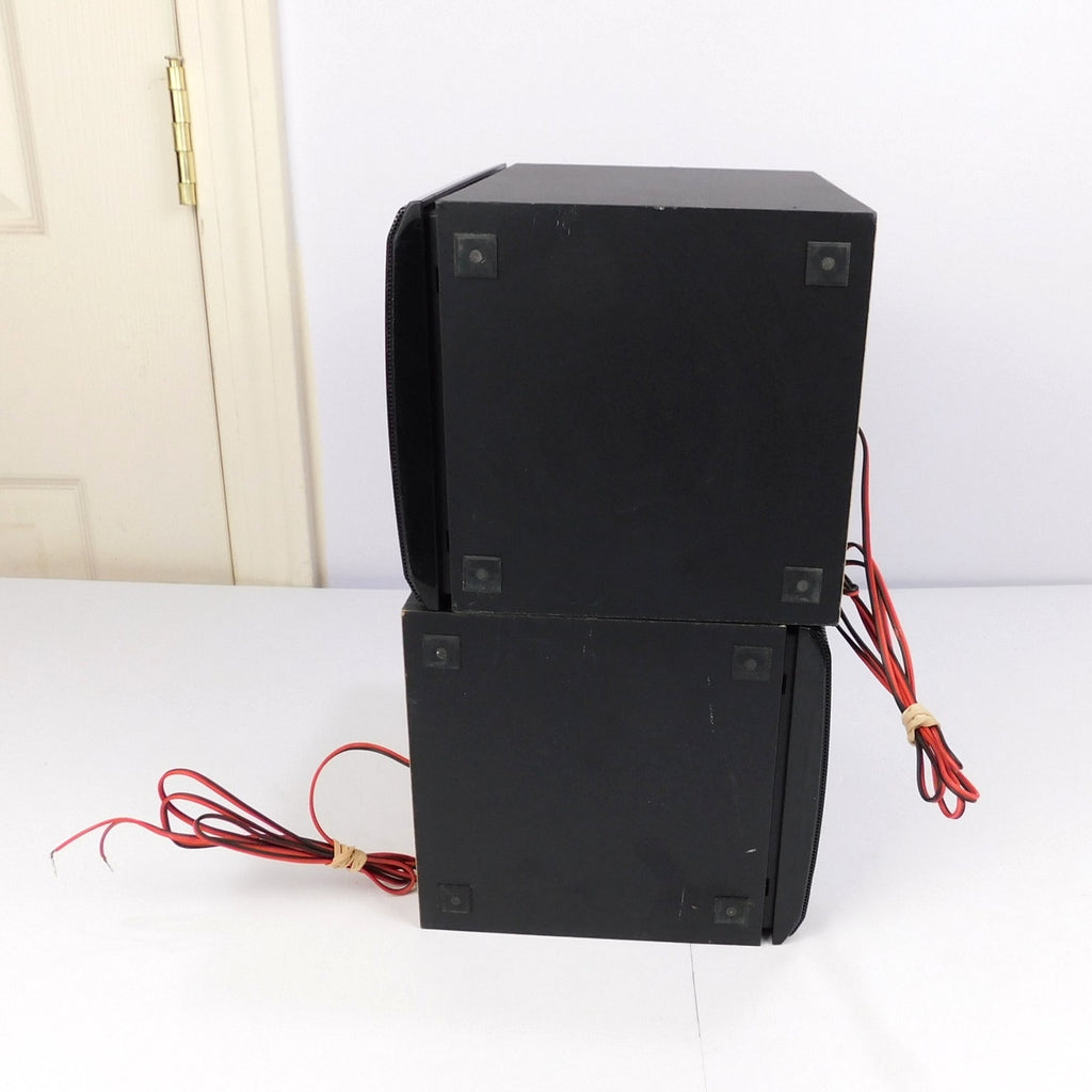Sharp CP-DH259N Bookshelf Speakers Tested Working Black 80W 4Ω Removable Grilles