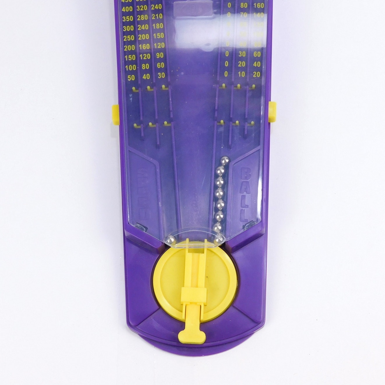 Ideal Toys Speedball Tabletop Skee Ball Toy Tested Working Purple Yellow 2000s