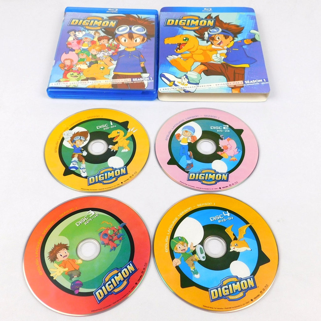 Digimon Digital Monsters Season 1 Blu Ray English Language 54 Episodes Tested