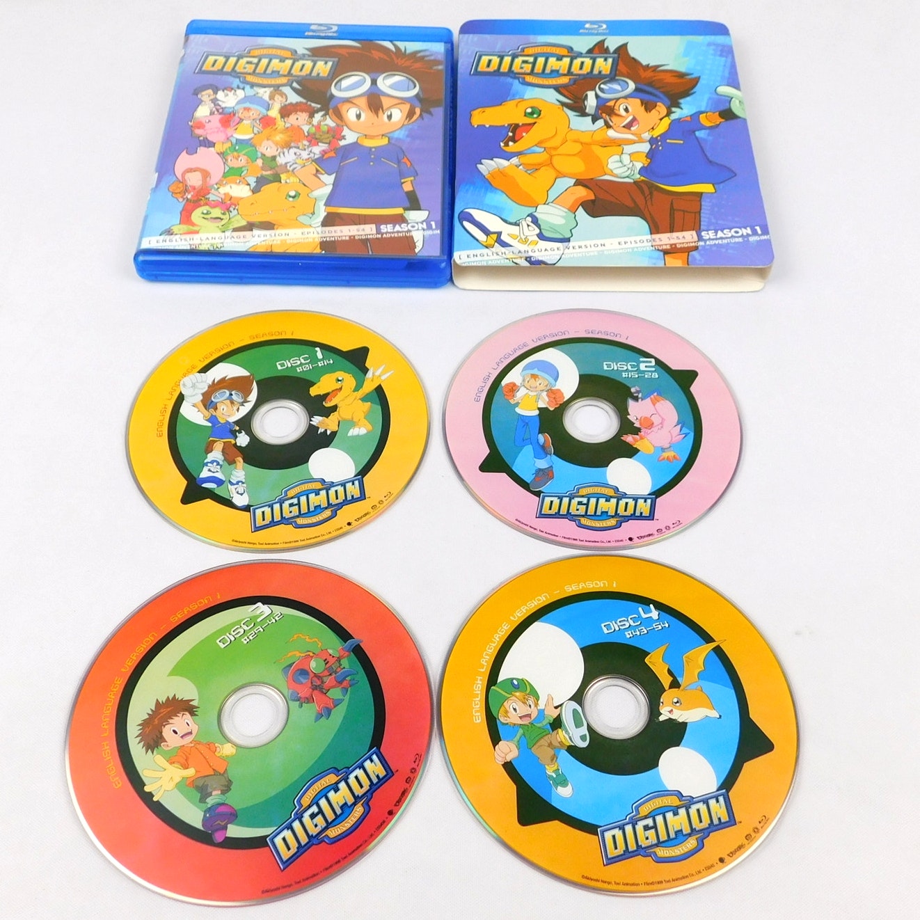 Digimon Digital Monsters Season 1 Blu Ray English Language 54 Episodes Tested