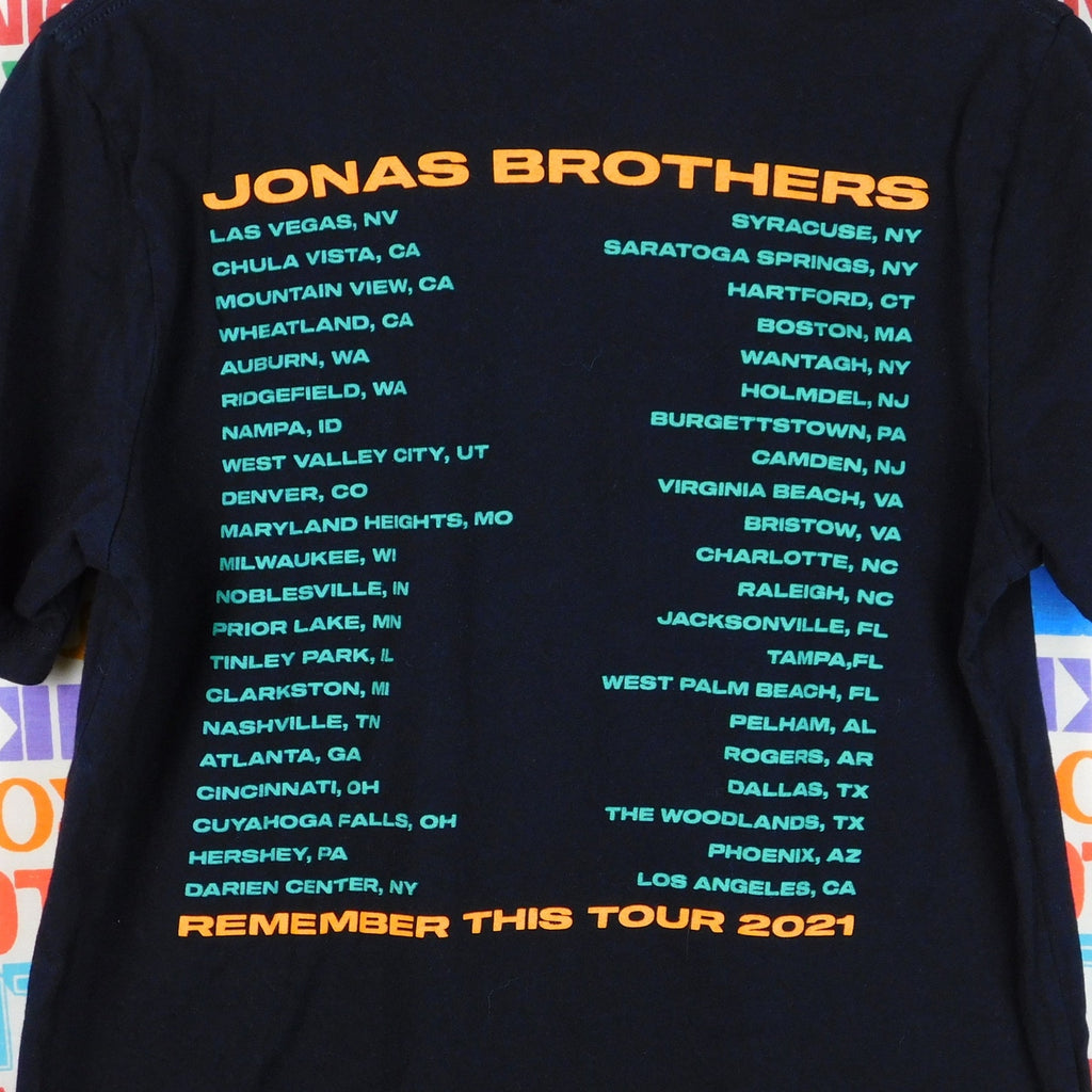 Jonas Brothers Remember This Tour 2021 T Shirt - Size M