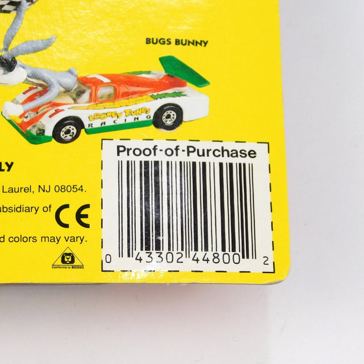 1993 Matchbox Looney Tunes Pro Racers Bugs Bunny #7 Car Sealed New on Card