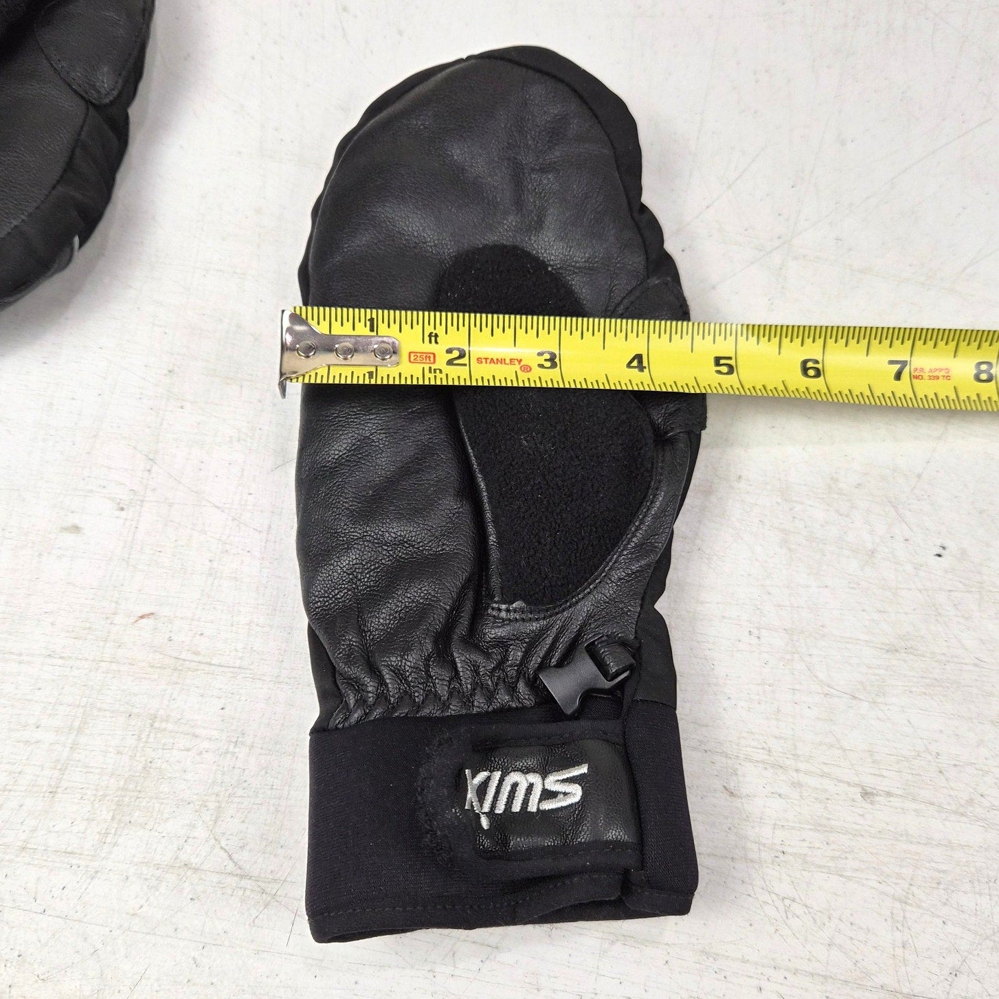 Swix Aqua Vent Ski Gloves Mittens Size Adult M Black Zipper Fleece Lined